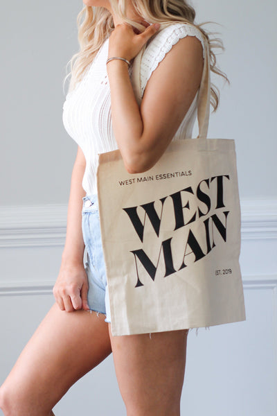 West Main Logo Tote Bag