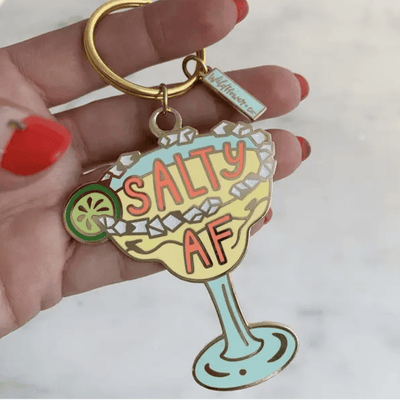 Salty AF Margarita Keychain